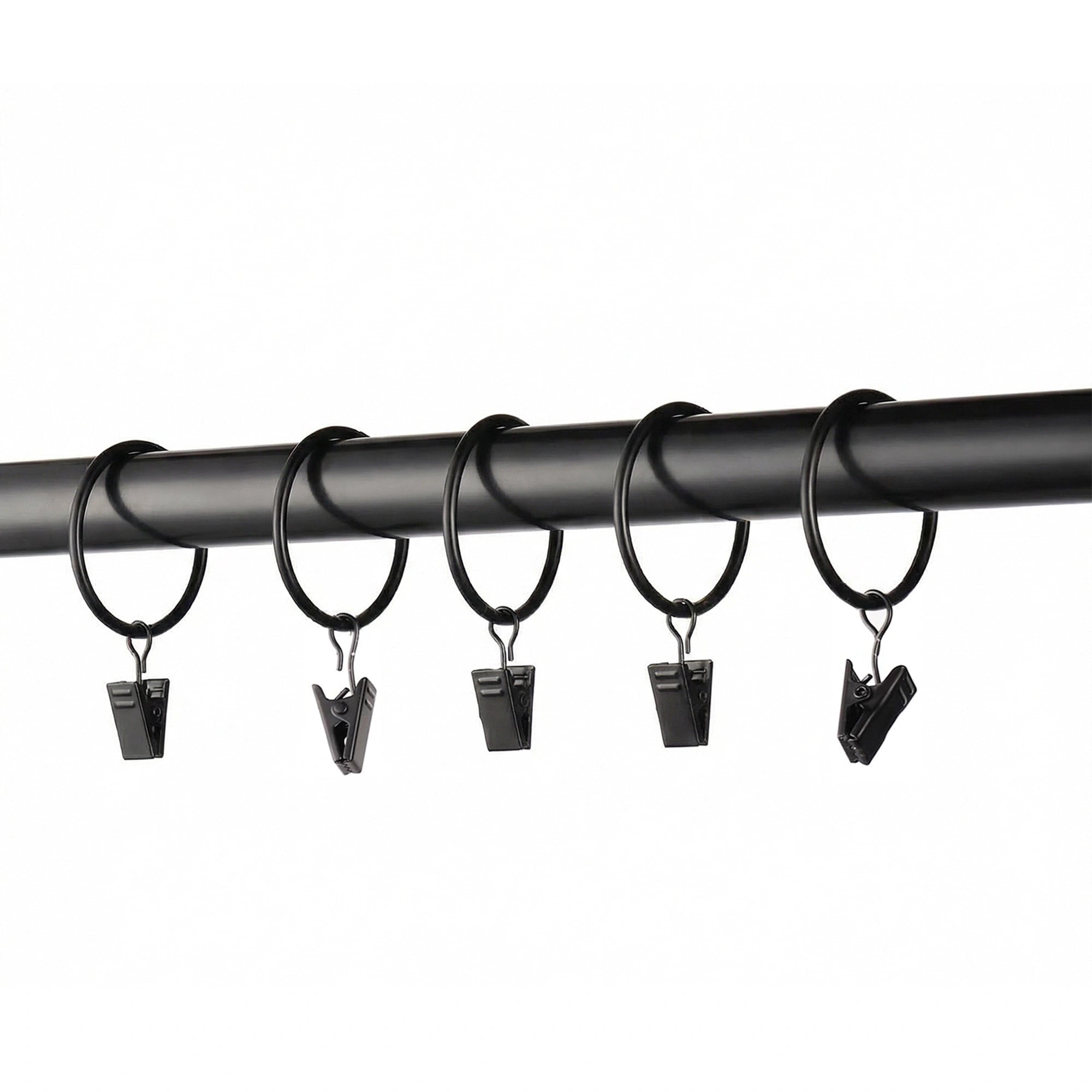 Ellis Curtain Clip Rings, easy installation and smooth curtain hanging