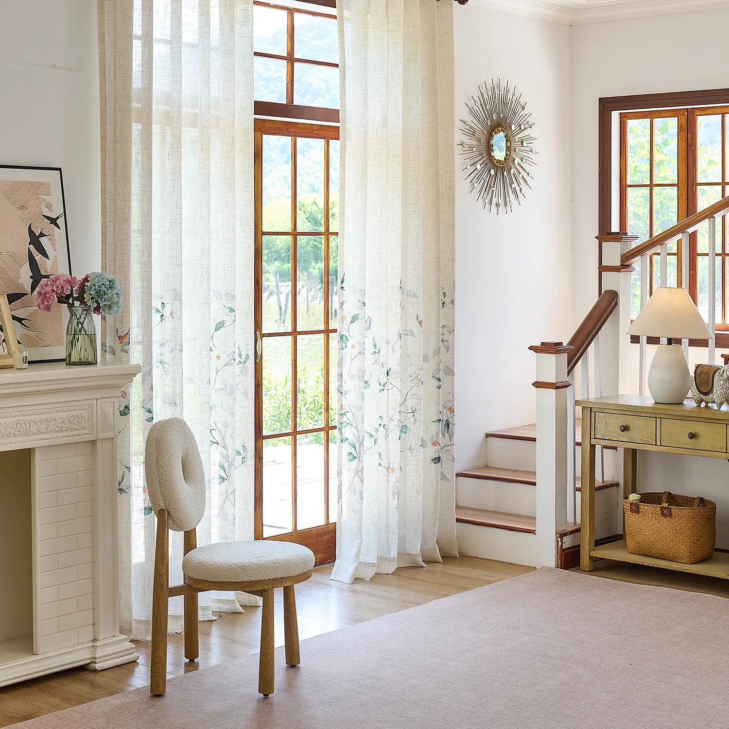 Isolde linen sheer curtains, lightweight and soft, offering an elegant and understated private space