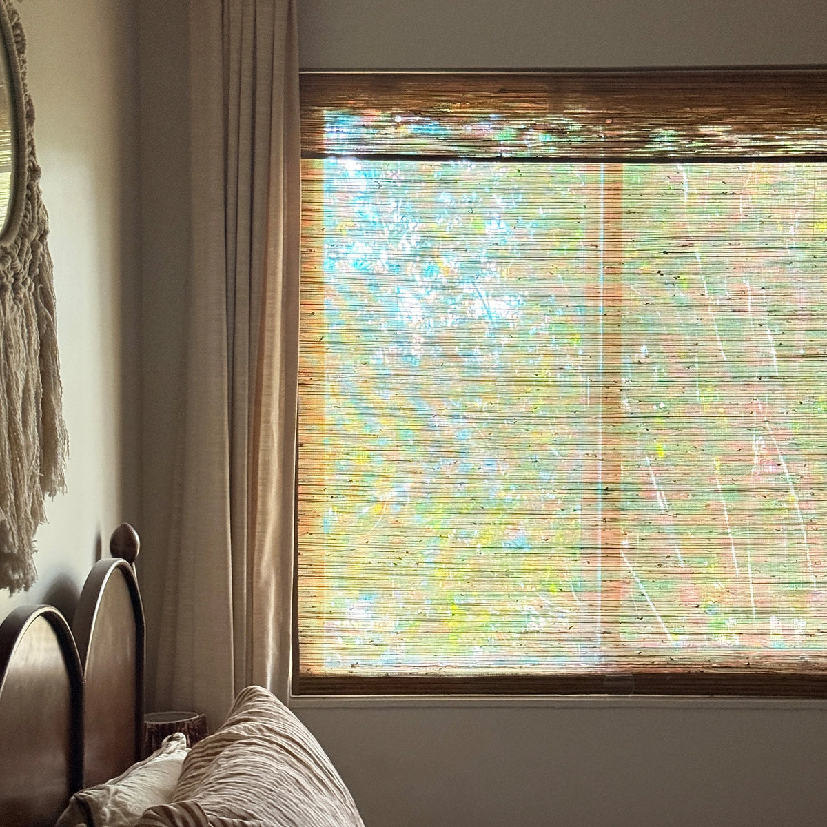 Noris No-Drill Bamboo & Jute Woven Shades