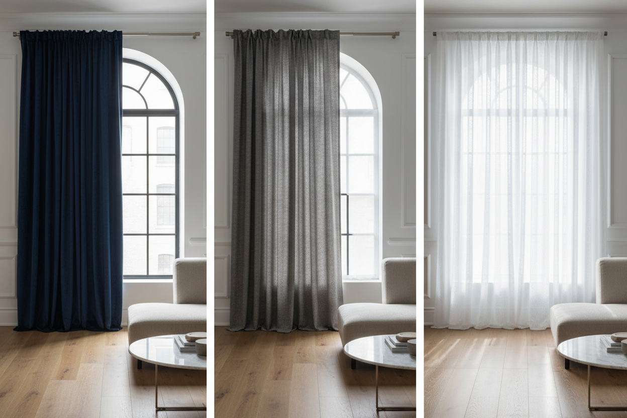 Blackout vs Room Darkening vs Sheer Curtains: How to Choose the Right Option for Every Room