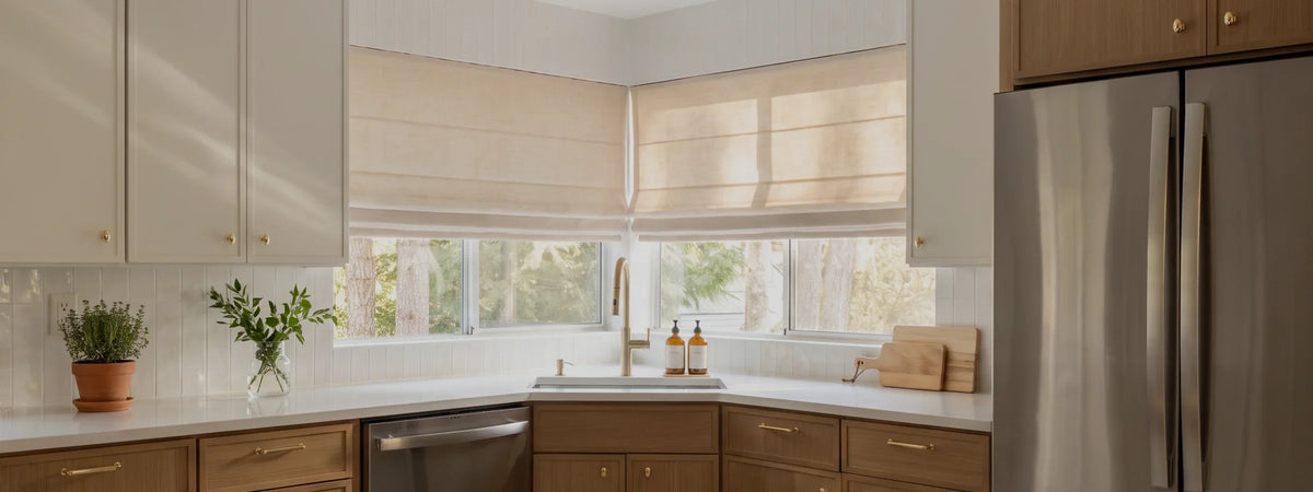 No-Drill Roman Shades