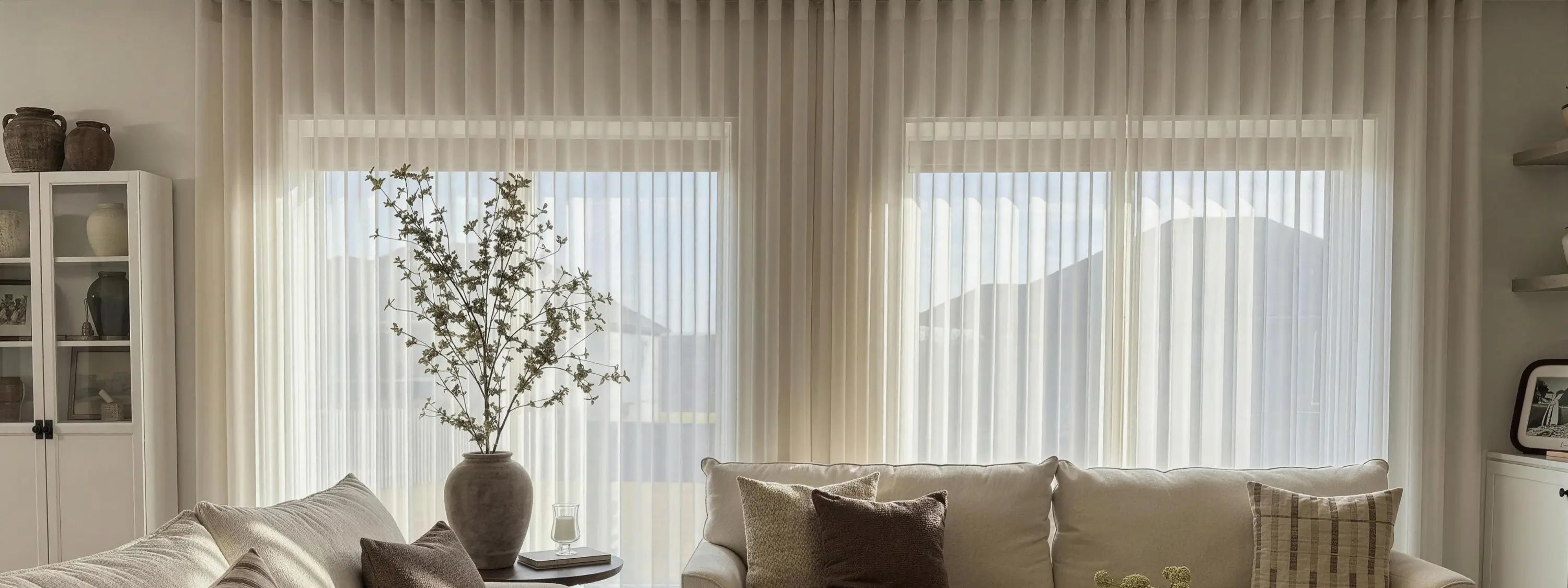 Solid curtains in timeless colors like white, gray, and navy, perfect for any decor.