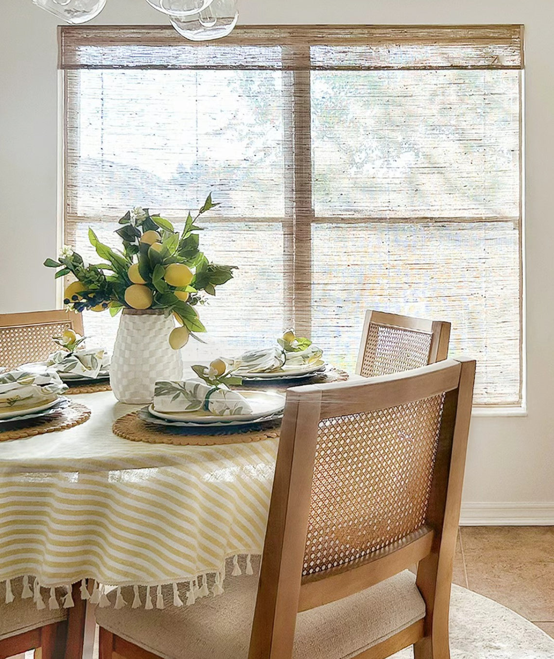 Seris Smart Motorized Jute Bamboo Woven Shades