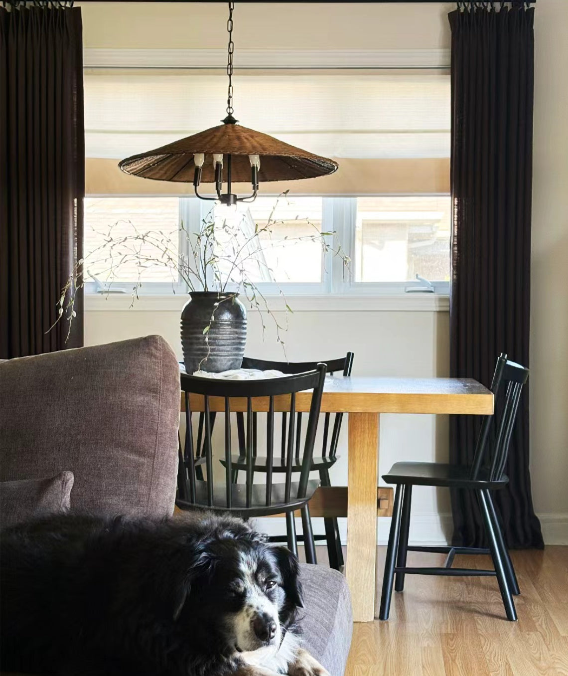 Seraphine Smart Motorized Cross Linen Texture Roman Shades