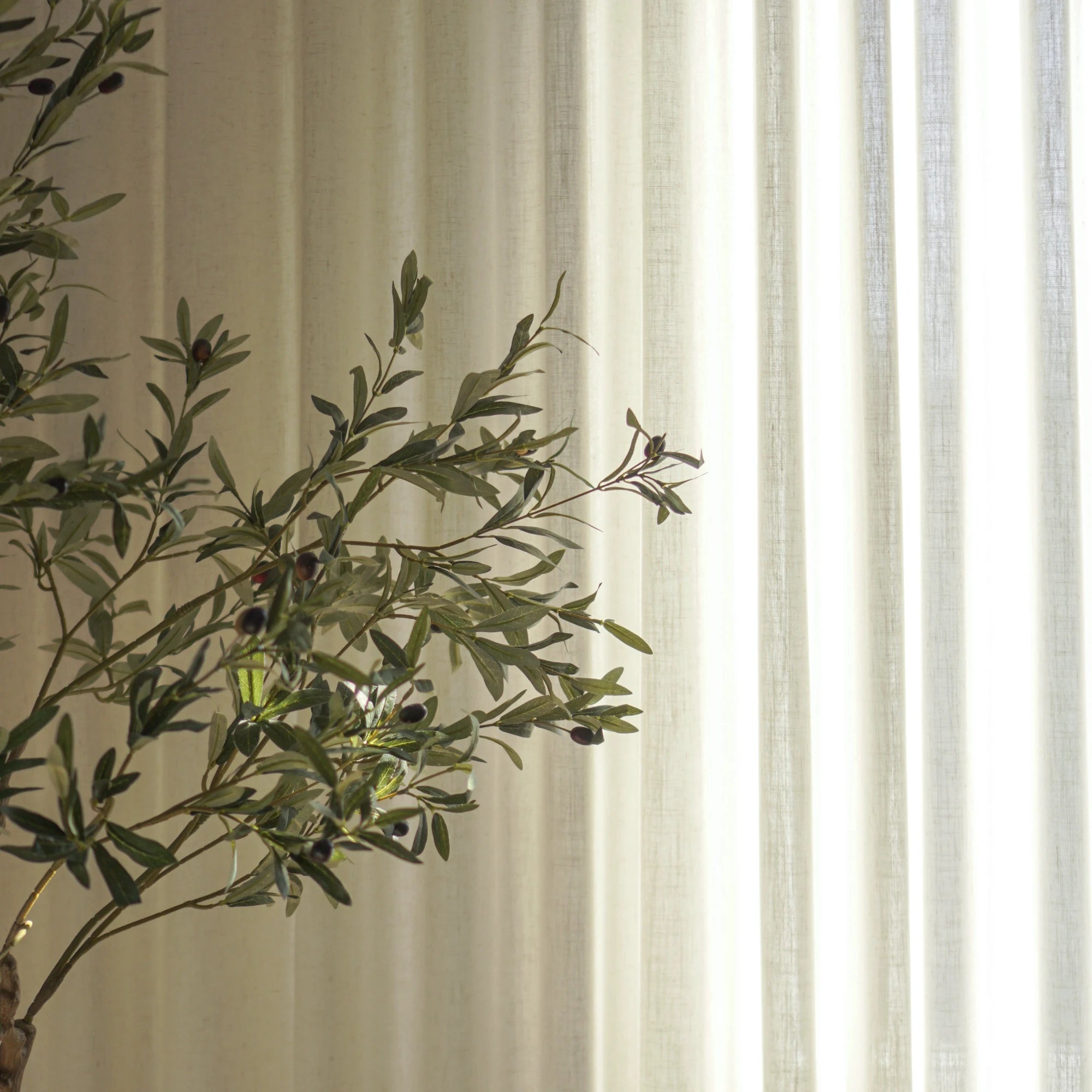 Amara floor-to-ceiling linen light-filtering curtains 1038-1 showing curtain display