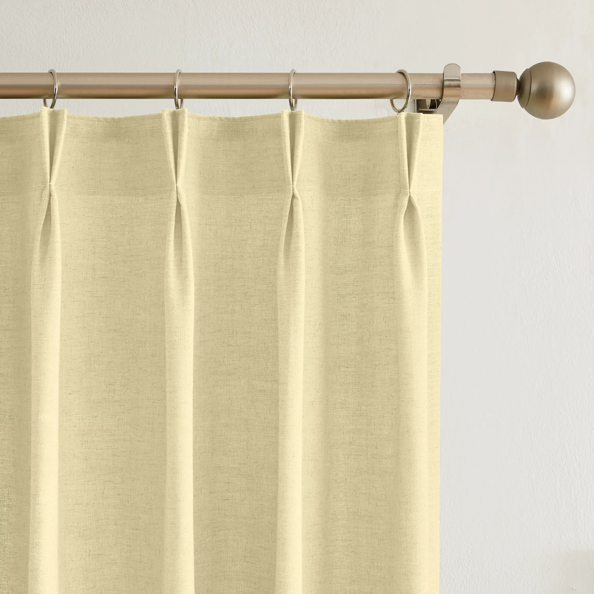 Amara floor-to-ceiling linen light-filtering curtains 1038-4 showing curtain display