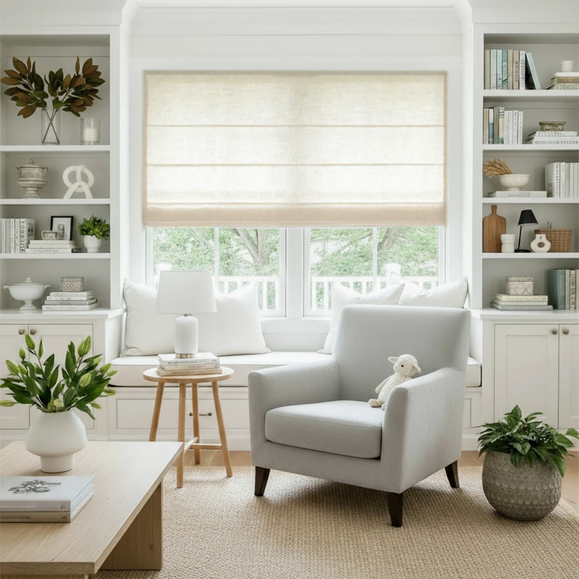 Amara Linen Roman Shades