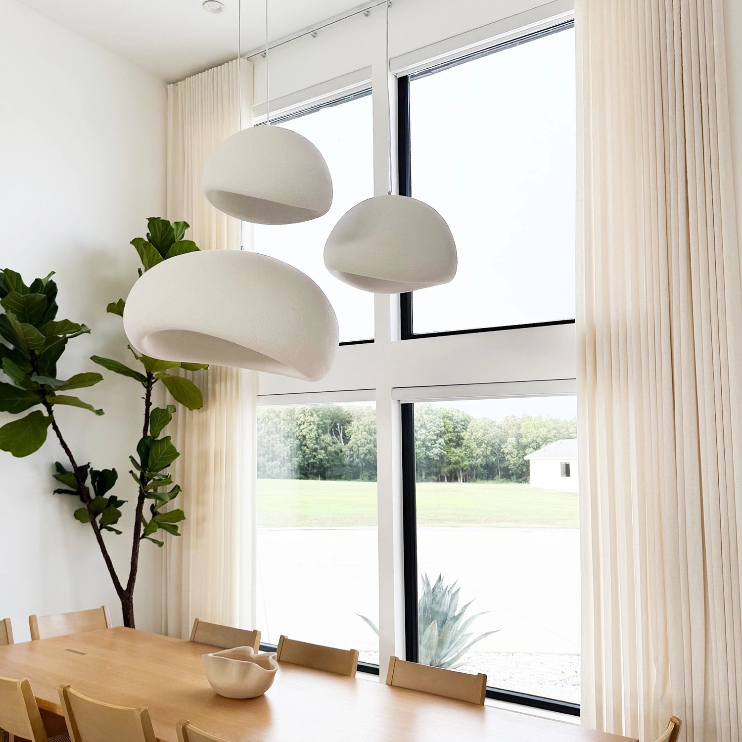 Amara Extra Long Linen Curtains – Elegant Light-Filtering Drapes
