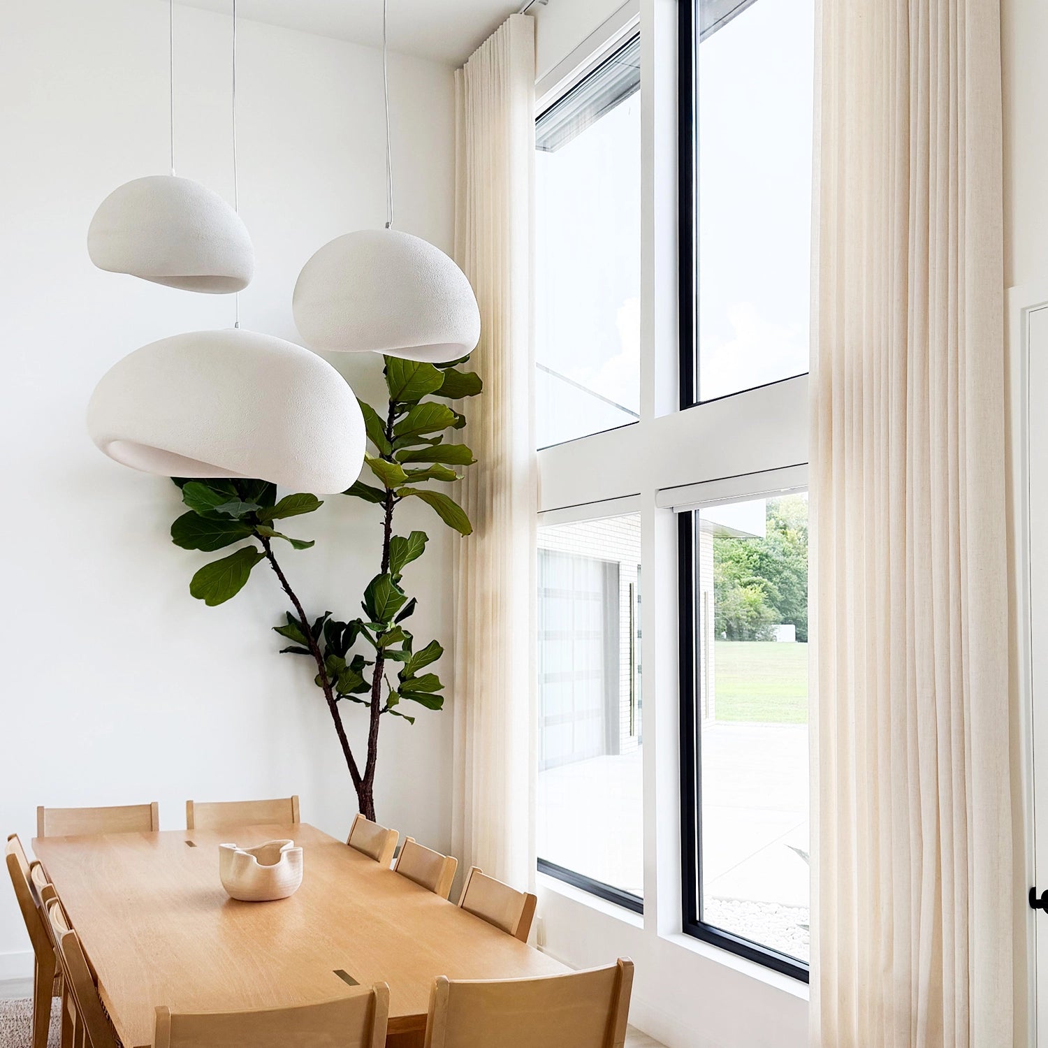 Amara Extra Long Linen Curtains – Elegant Light-Filtering Drapes