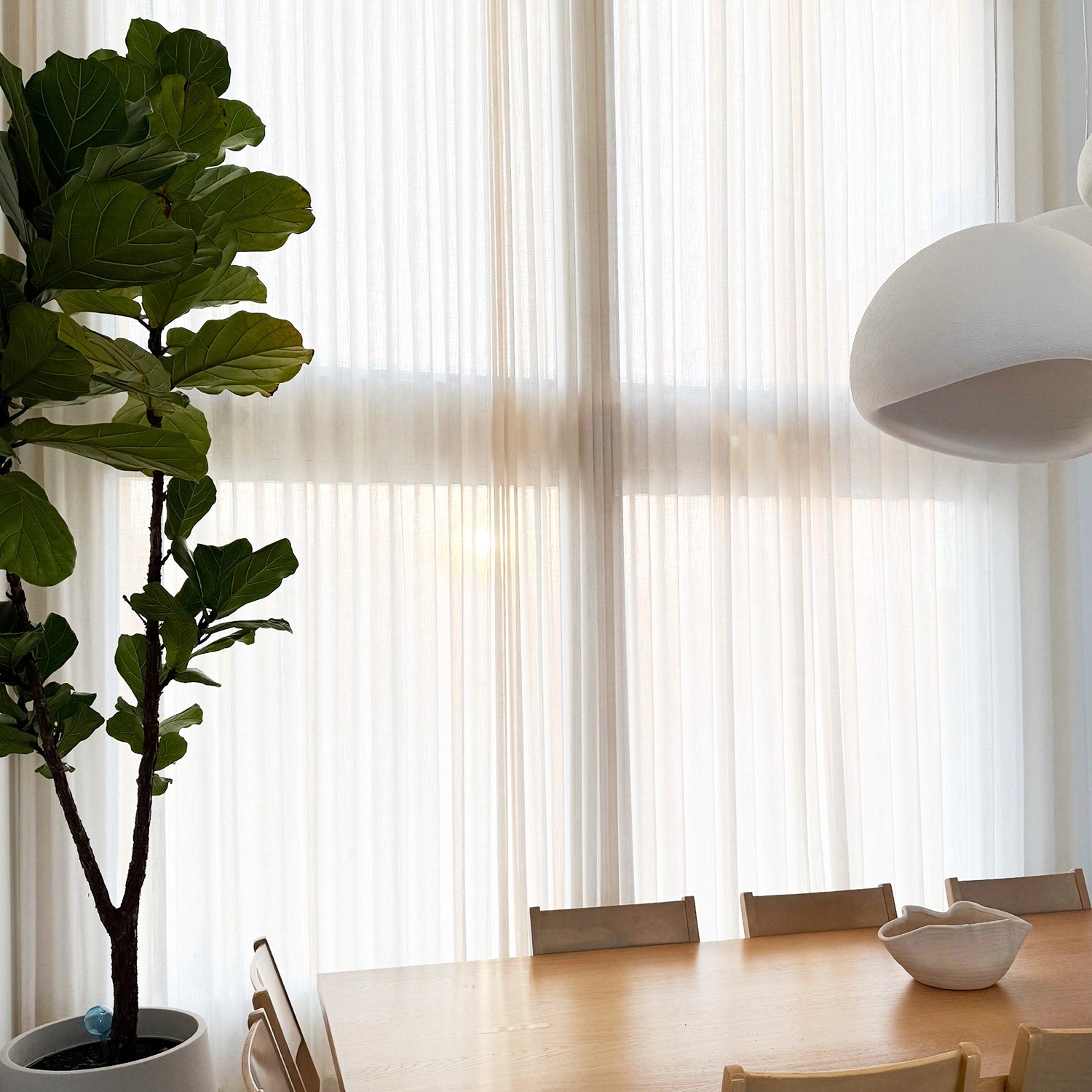 Amara Extra Long Linen Curtains – Elegant Light-Filtering Drapes