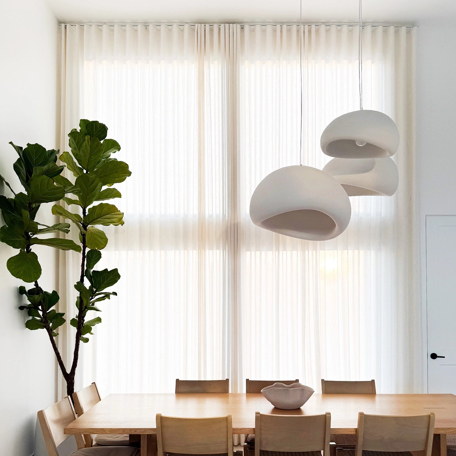 Amara Extra Long Linen Curtains – Elegant Light-Filtering Drapes