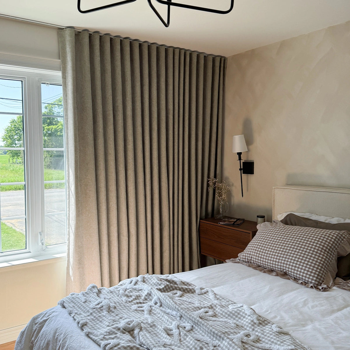 Arlise 100% Blackout Chenille Drapes for Better Sleep and Privacy