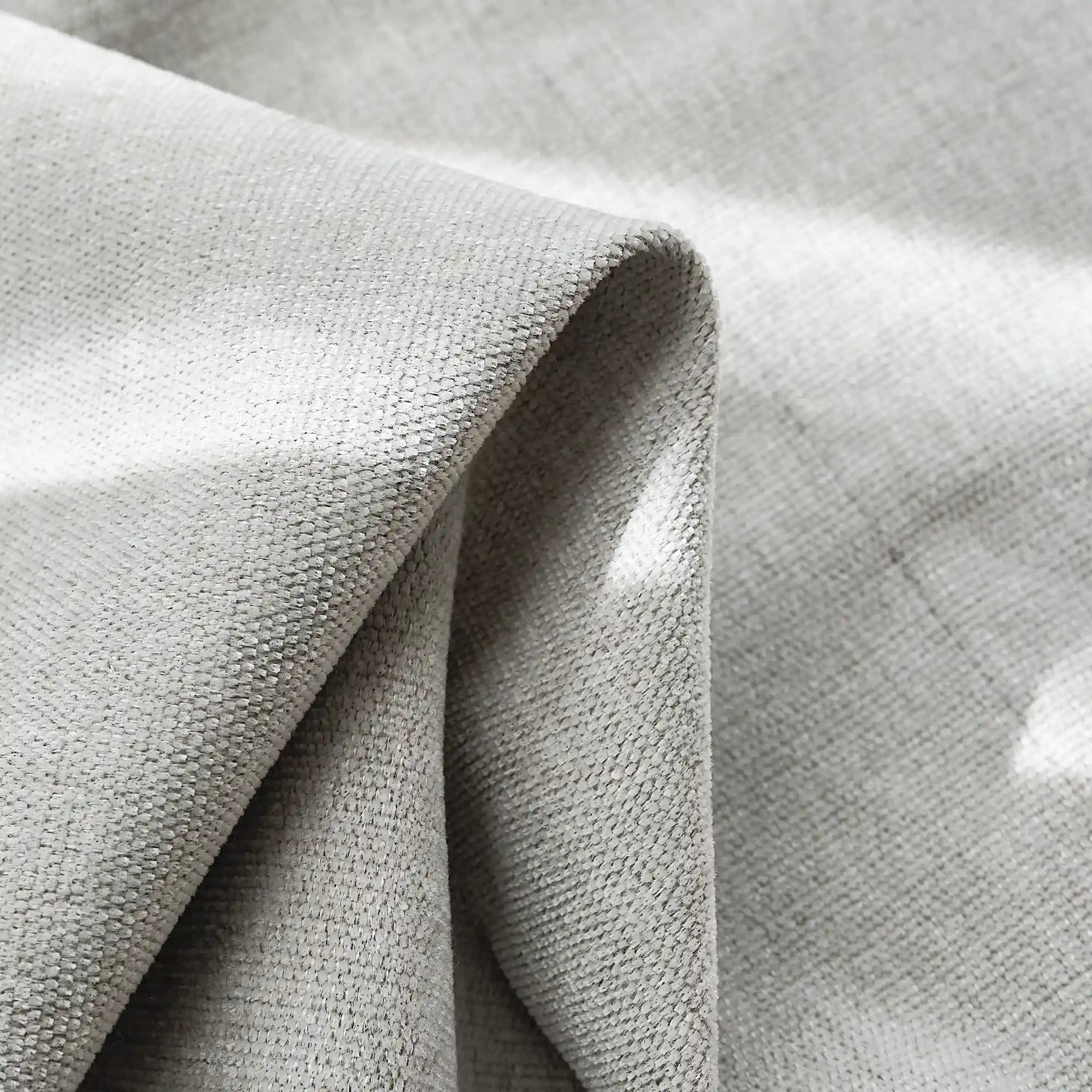 Arlise Gray 100% Blackout Chenille Drapes