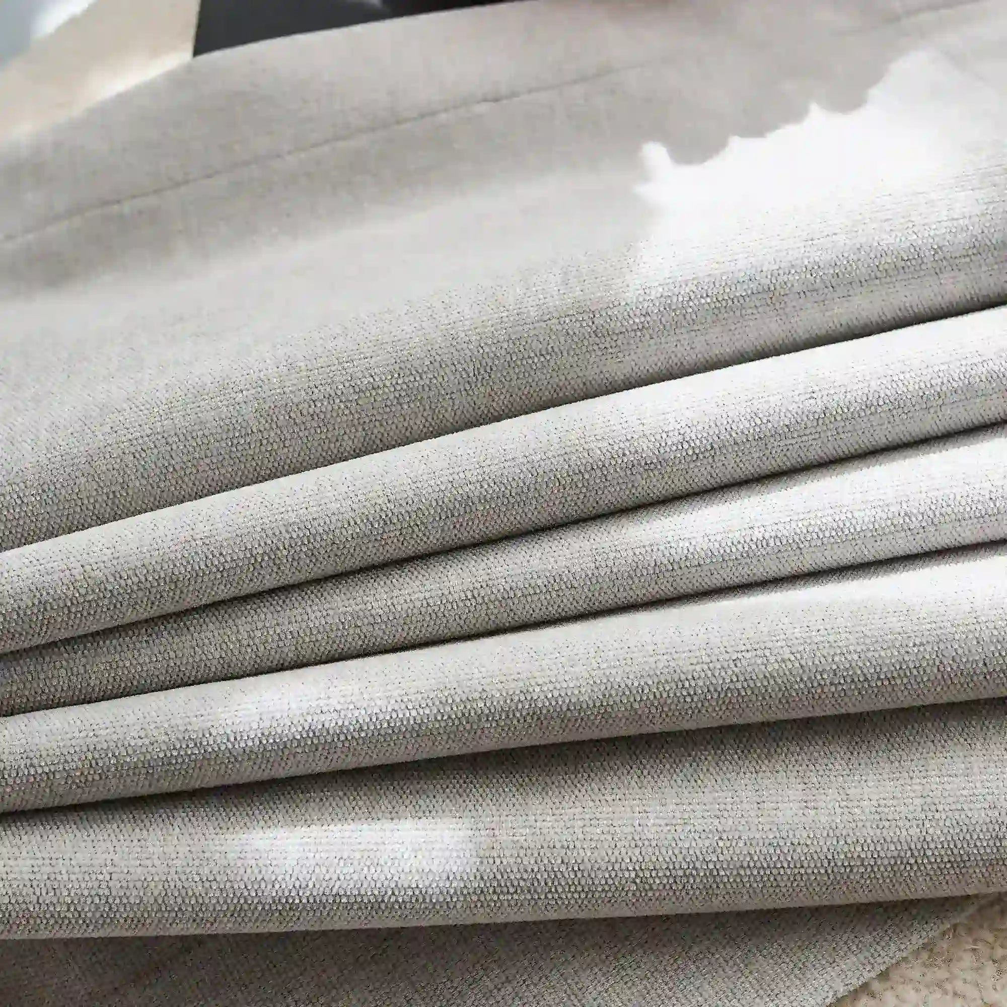 Arlise Gray 100% Blackout Chenille Drapes