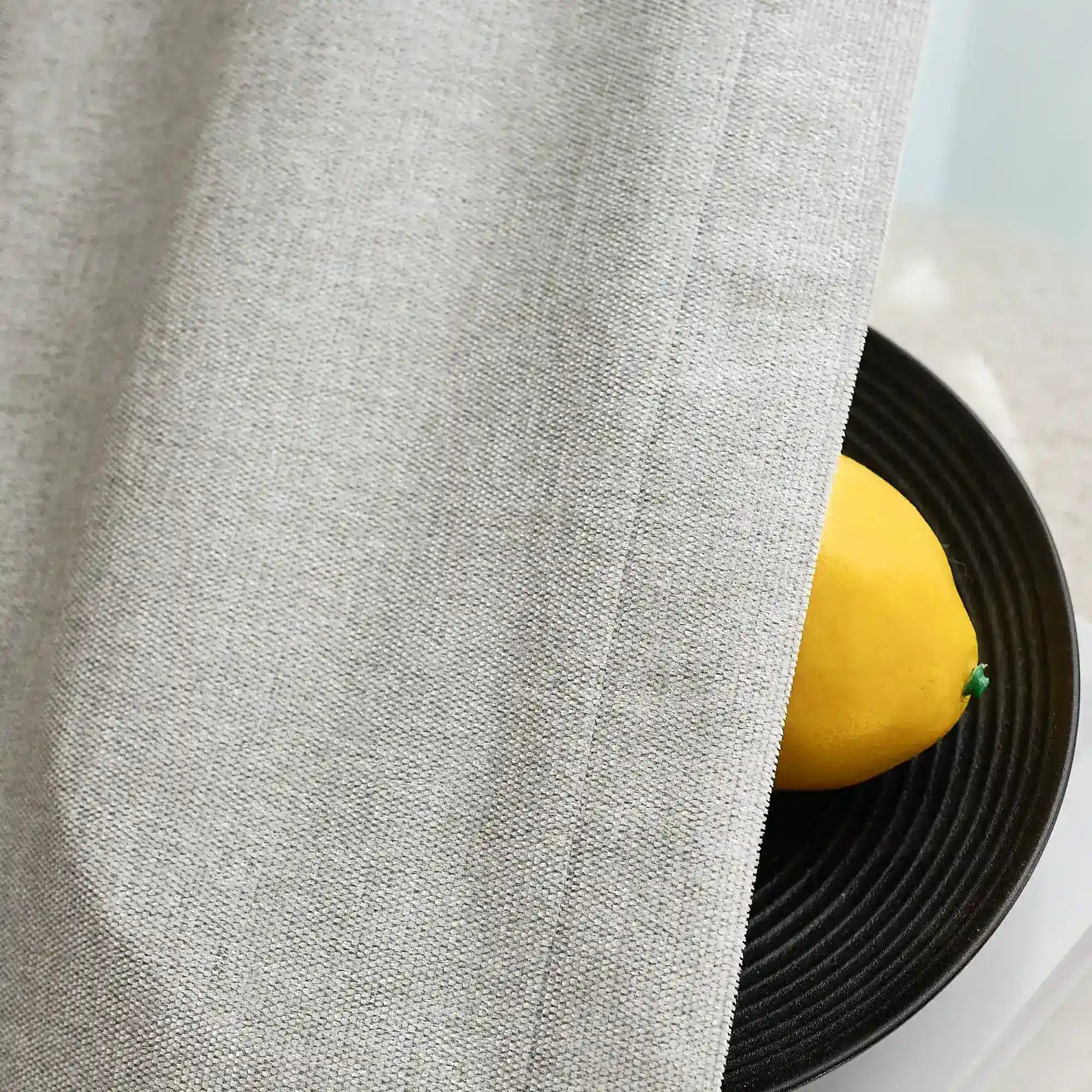 Arlise Gray 100% Blackout Chenille Drapes