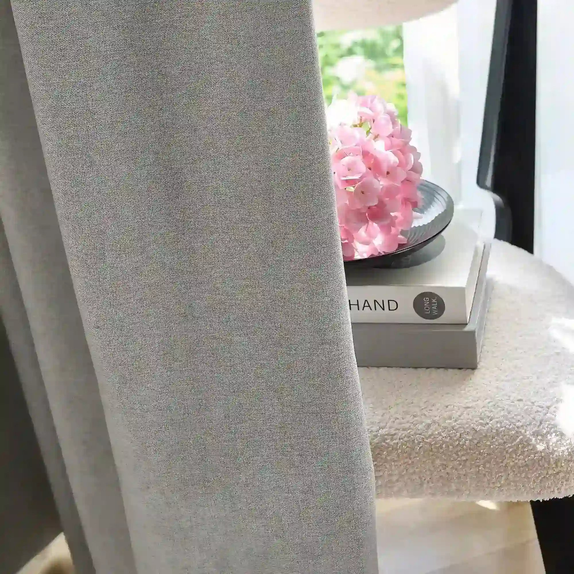 Arlise Gray 100% Blackout Chenille Drapes