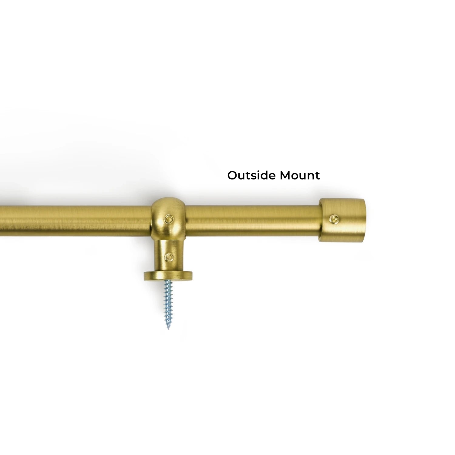 Avelon Custom 1/2" Cafe Curtain Rod, Door Curtain Rod