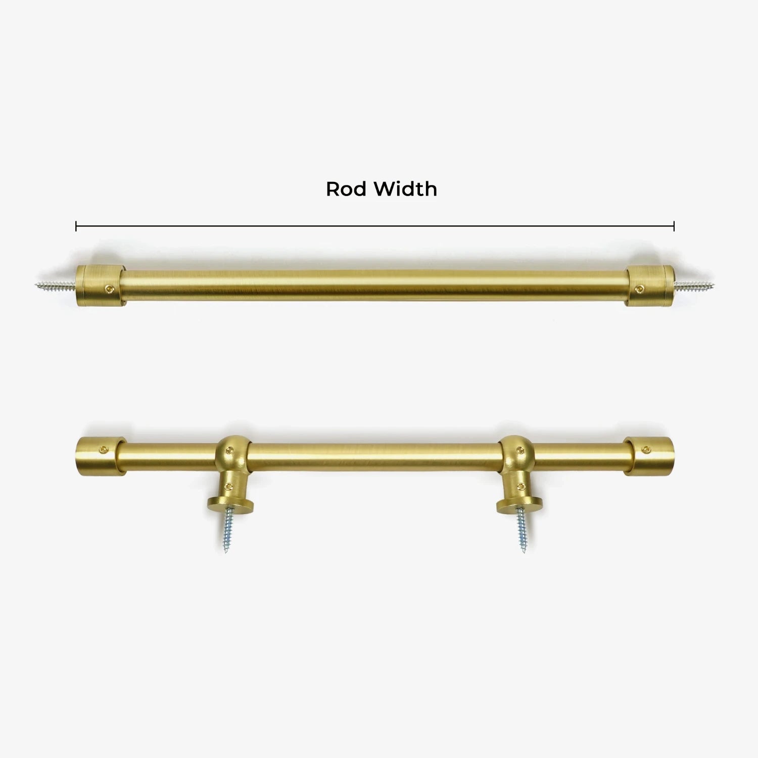 Avelon Custom 1/2" Cafe Curtain Rod, Door Curtain Rod