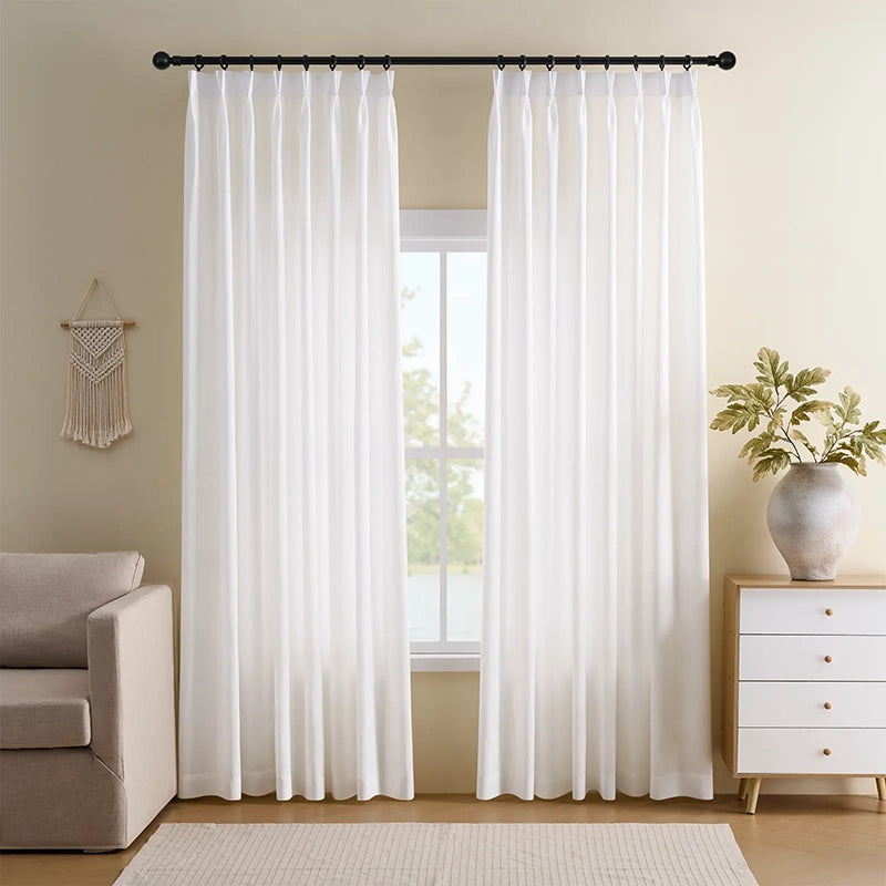 Freshine Azalea Velvety Semi-Sheer Curtains – Elegant Privacy and Natural Light Control