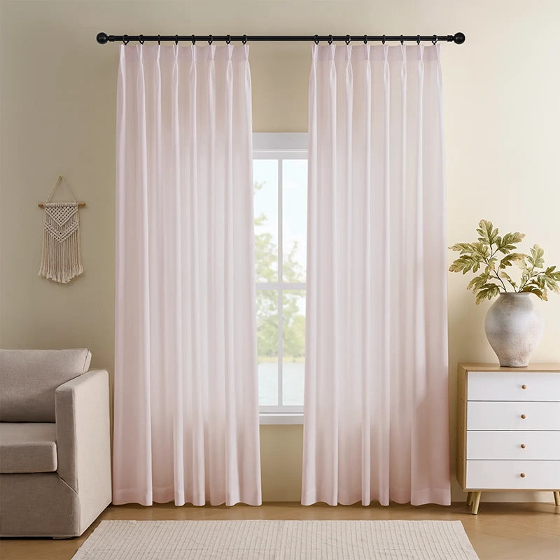 Freshine Azalea Velvety Semi-Sheer Curtains – Elegant Privacy and Natural Light Control