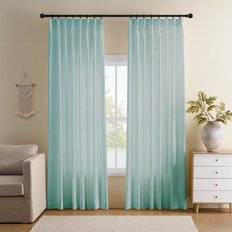 Freshine Azalea Velvety Semi-Sheer Curtains – Elegant Privacy and Natural Light Control