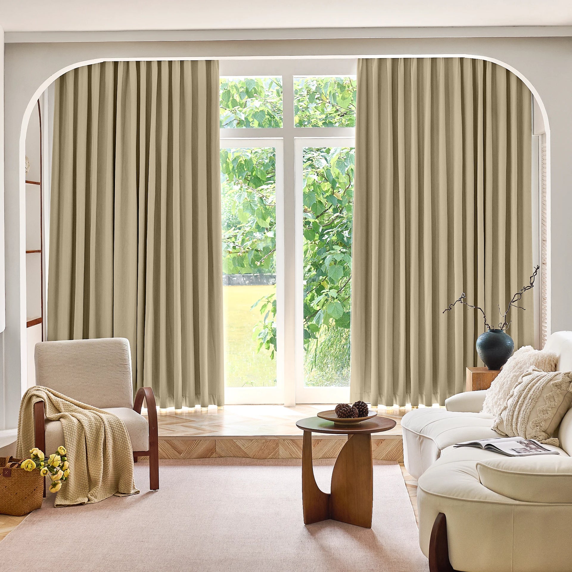 freshine Brynna 100% Blackout Devoré Velvet Drapes velvet fabric