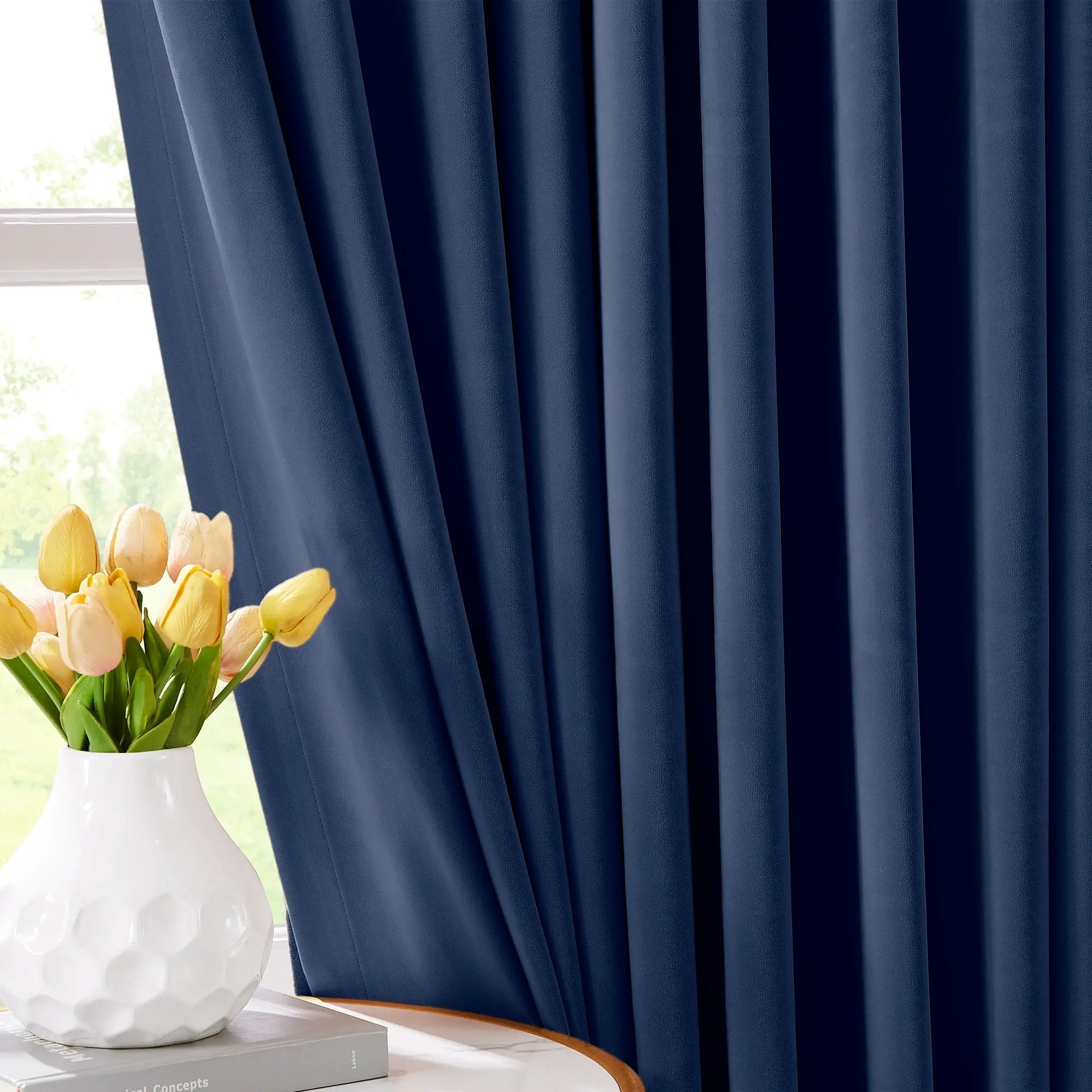Calista 919-35 Velvet Curtains elevate rooms with luxury texture & elegance