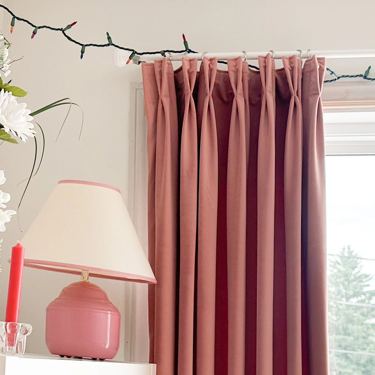 Calista Crystal Velvet Curtains - Luxurious Drapes for Living Room and Bedroom