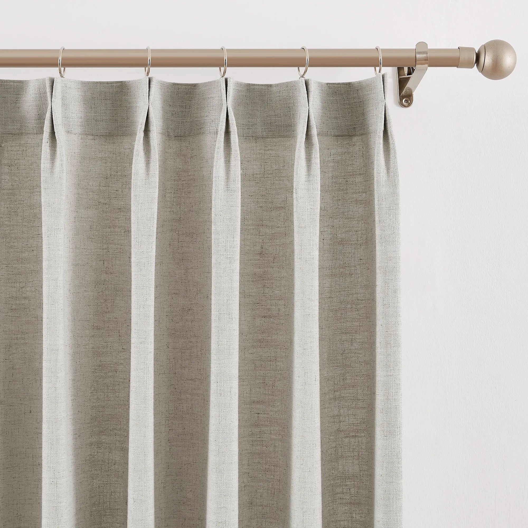 Caryss Linen-Blend Curtains – Soft Textured Drapes for Living Room & Bedroom