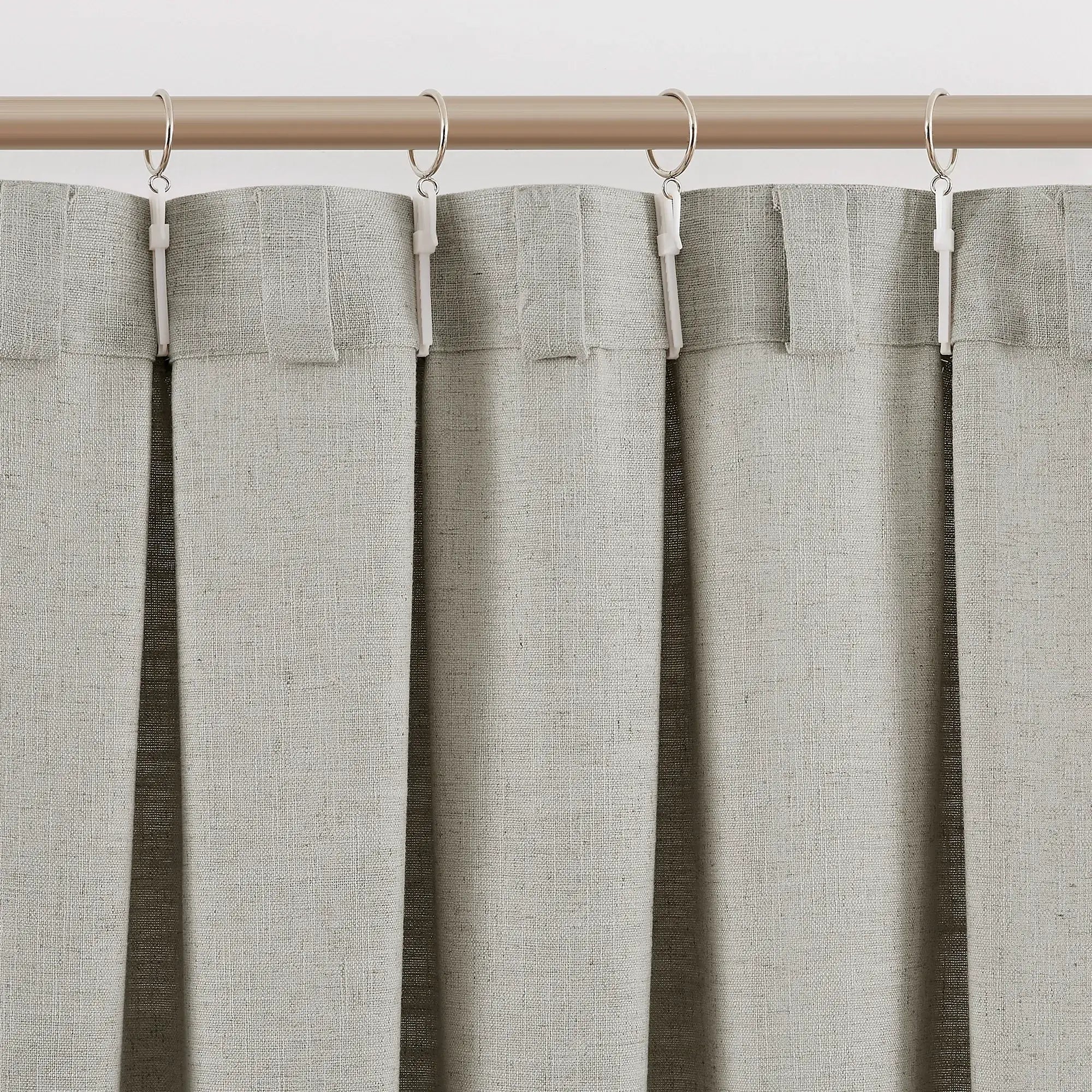 Caryss Linen-Blend Curtains – Soft Textured Drapes for Living Room & Bedroom