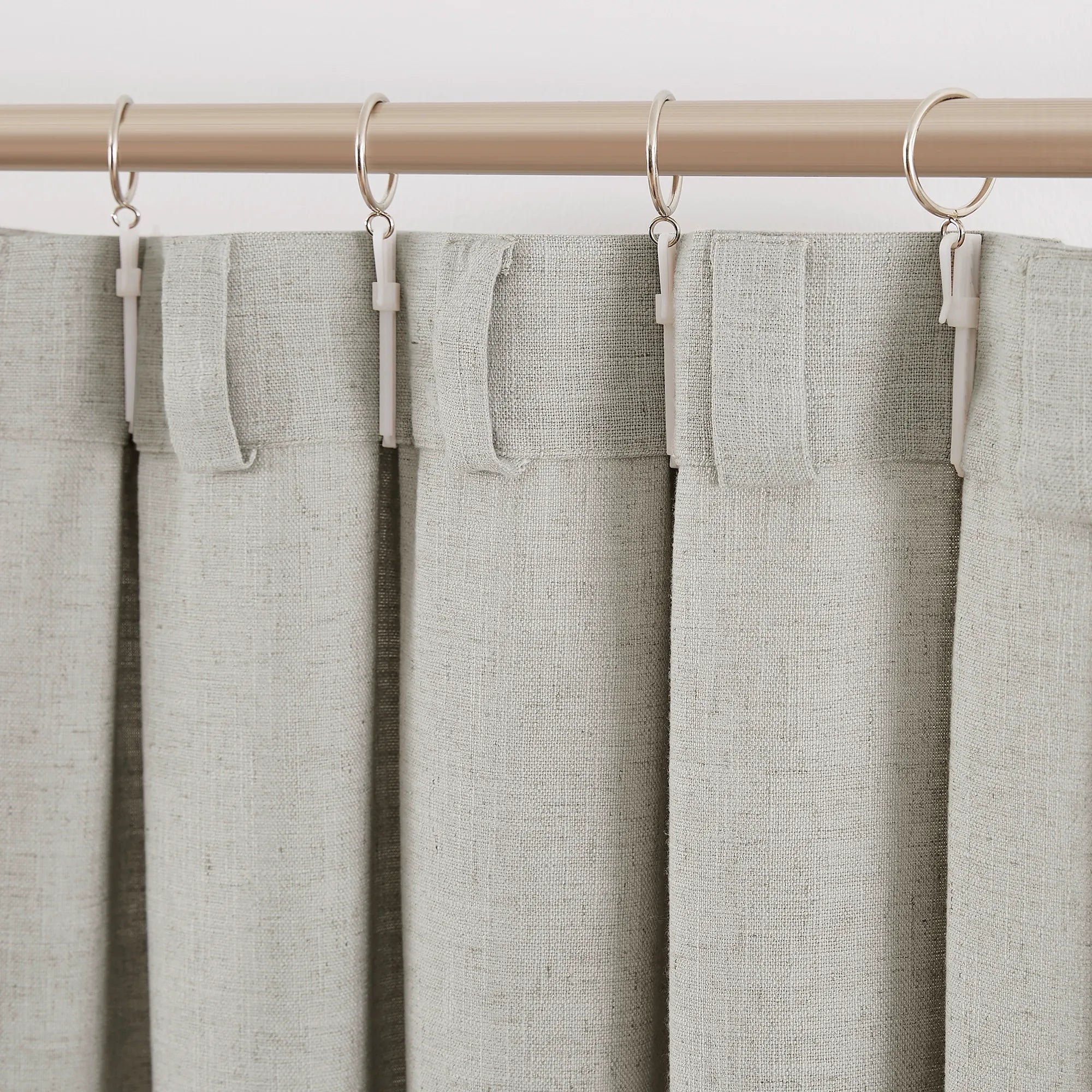 Caryss Linen-Blend Curtains – Soft Textured Drapes for Living Room & Bedroom