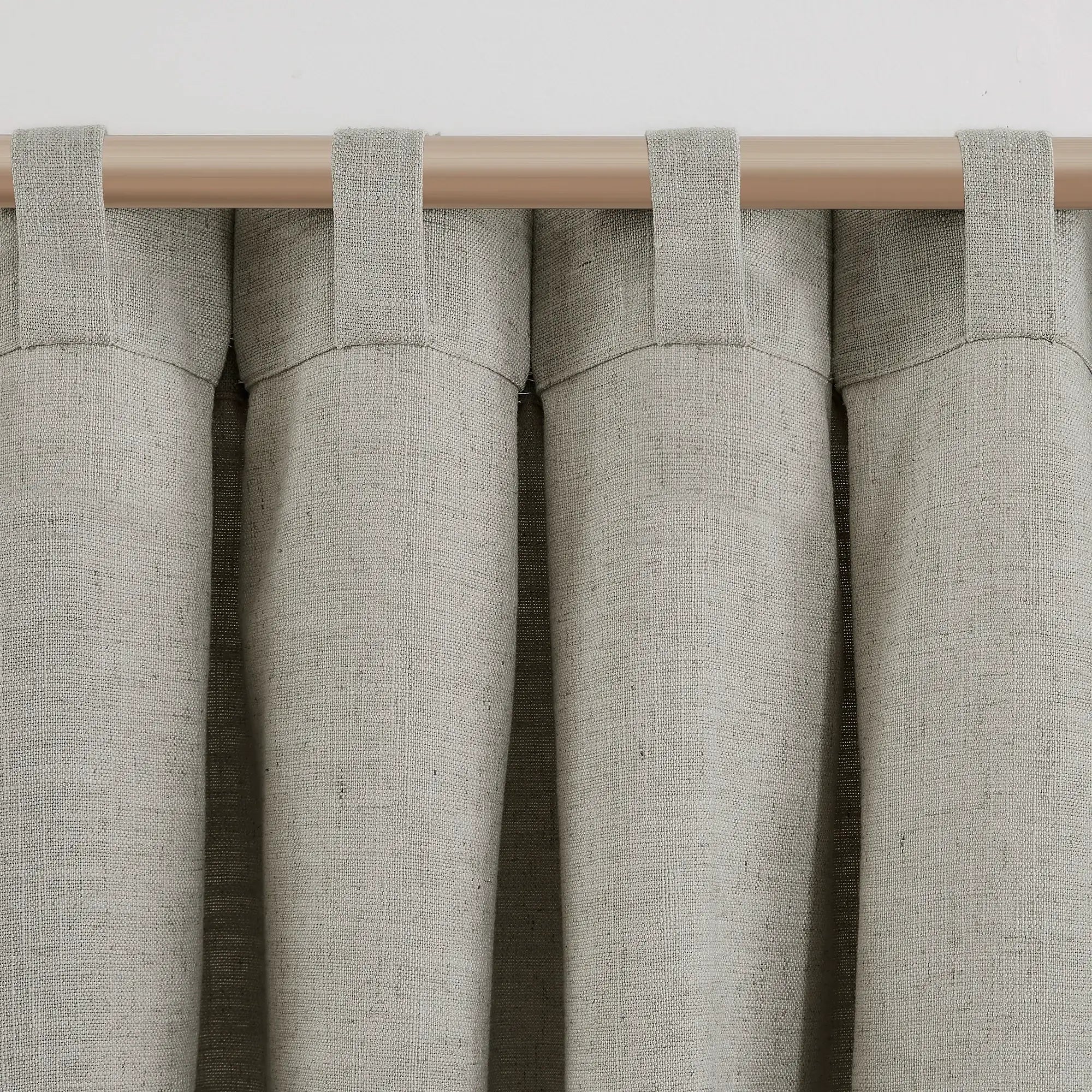Caryss Linen-Blend Curtains – Soft Textured Drapes for Living Room & Bedroom