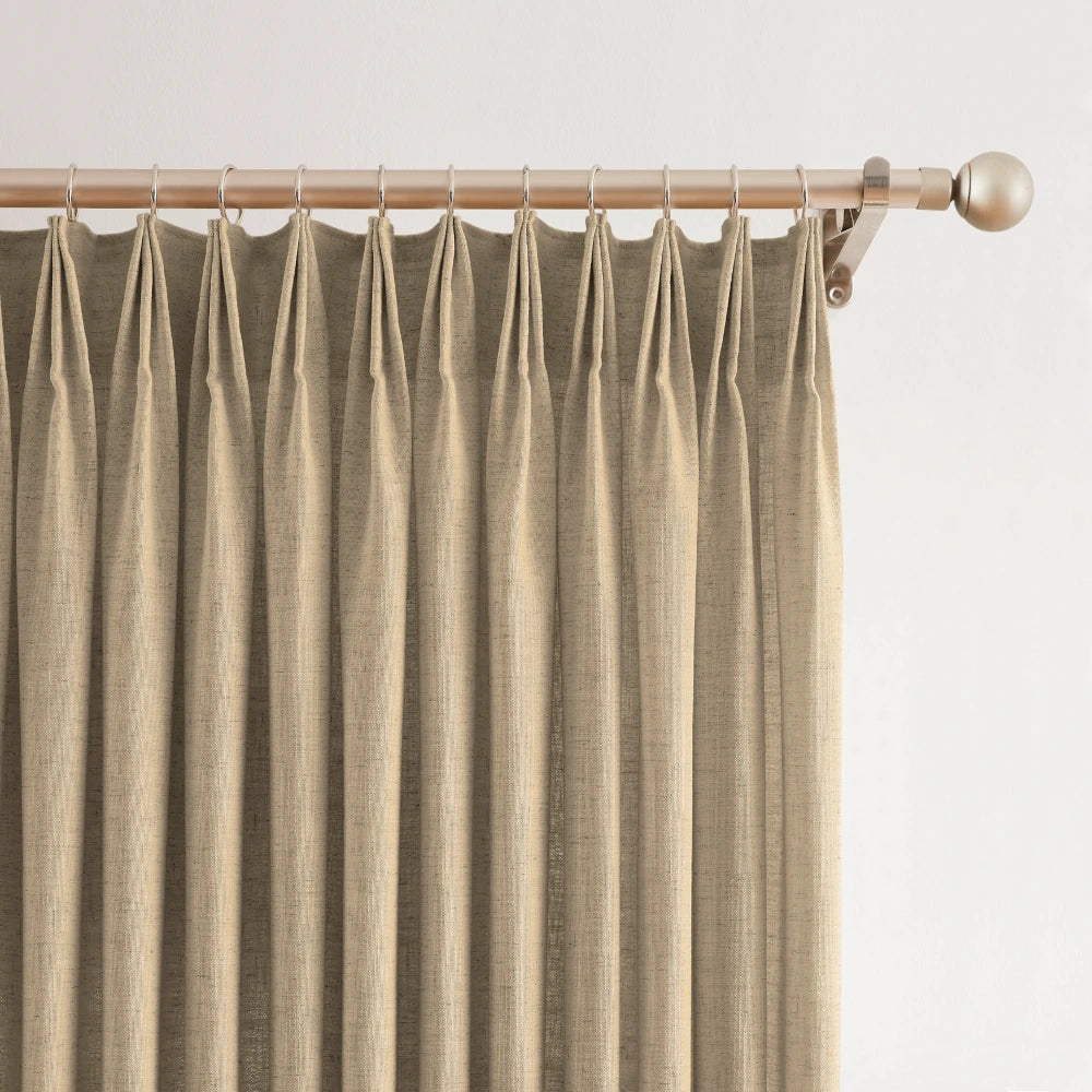 Celina Linen Curtains – Floor-to-Ceiling Ripple Fold 8823-5_scene_3 showcasing elegant floor-to-ceiling ripple fold linen curtains in modern home interior