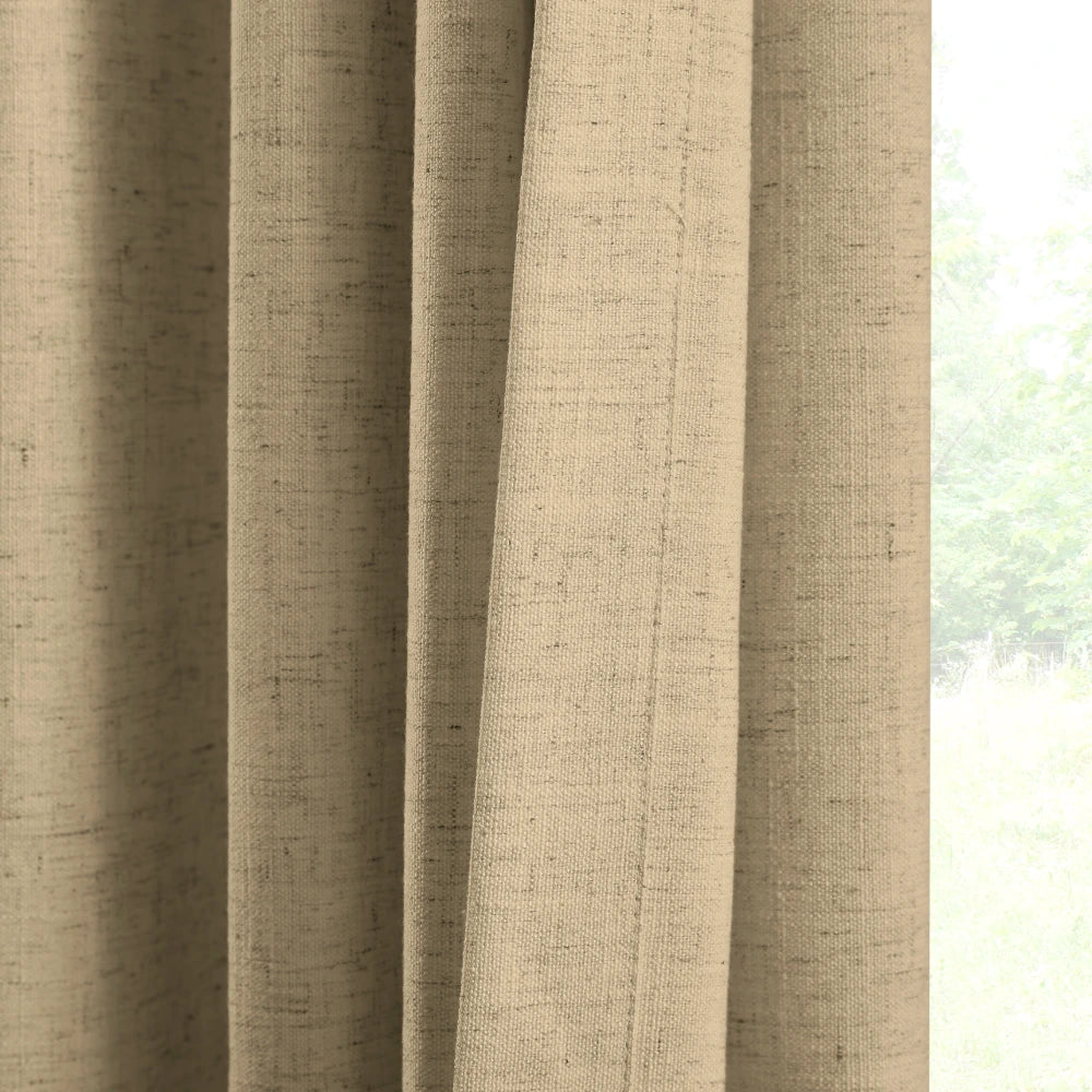 Celina Linen Curtains – Floor-to-Ceiling Ripple Fold 8823-5_scene_4 showcasing elegant floor-to-ceiling ripple fold linen curtains in modern home interior