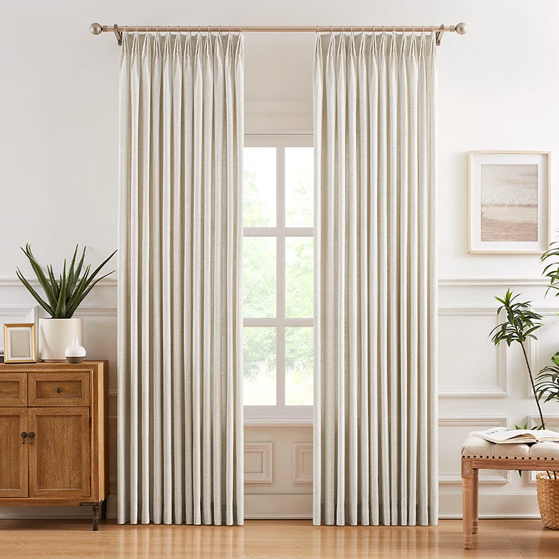 Freshine Celina Linen Curtain for an Elegant Faux Linen Drapery with a Refined Look