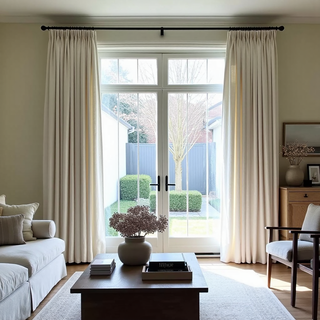 Freshine Celina Extra Long Linen Curtains for an Elegant Faux Linen Drapery with a Refined Look