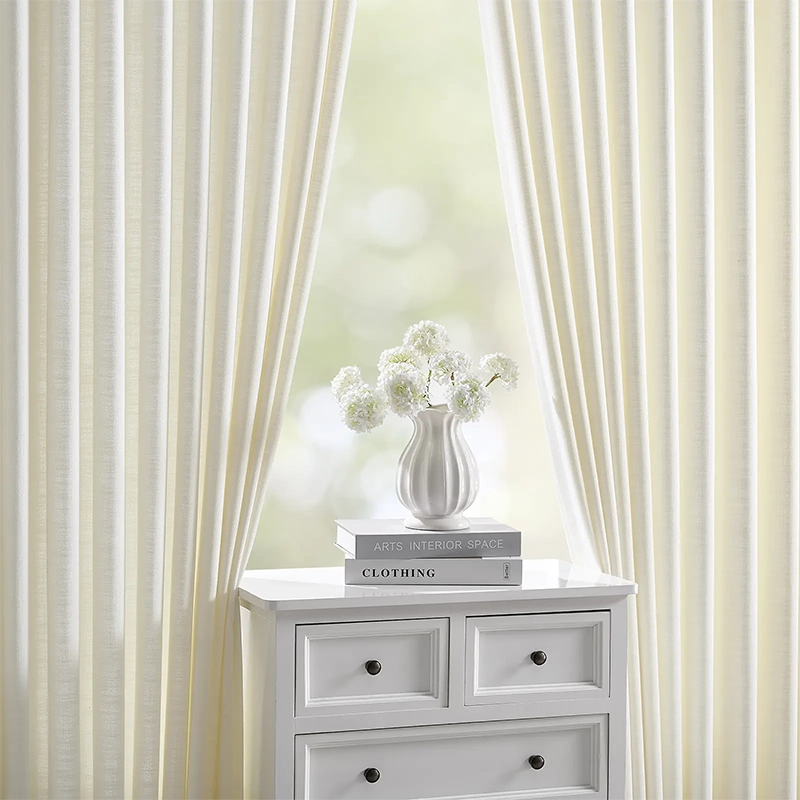 Freshine Celina Linen Curtain for an Elegant Faux Linen Drapery with a Refined Look