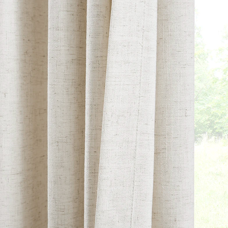 Freshine Celina Linen Curtain for an Elegant Faux Linen Drapery with a Refined Look