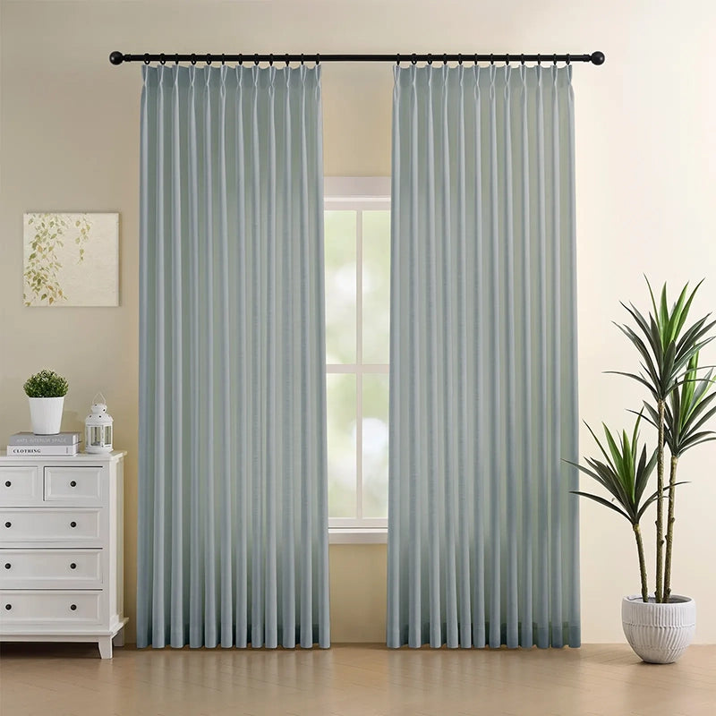 Freshine Celina Linen Curtain for an Elegant Faux Linen Drapery with a Refined Look