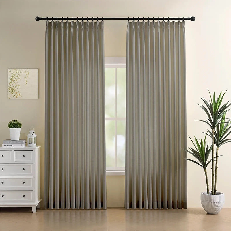 Freshine Celina Linen Curtain for an Elegant Faux Linen Drapery with a Refined Look