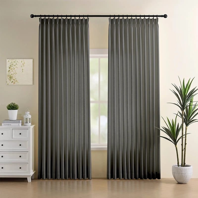 Freshine Celina Linen Curtain for an Elegant Faux Linen Drapery with a Refined Look