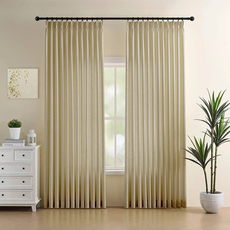 Freshine Celina Linen Curtain for an Elegant Faux Linen Drapery with a Refined Look