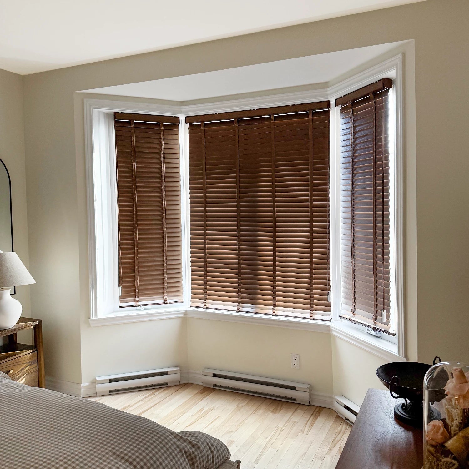 Celvia 2" Deluxe Blackout Wood Blinds - Natural Light Control & Timeless Style