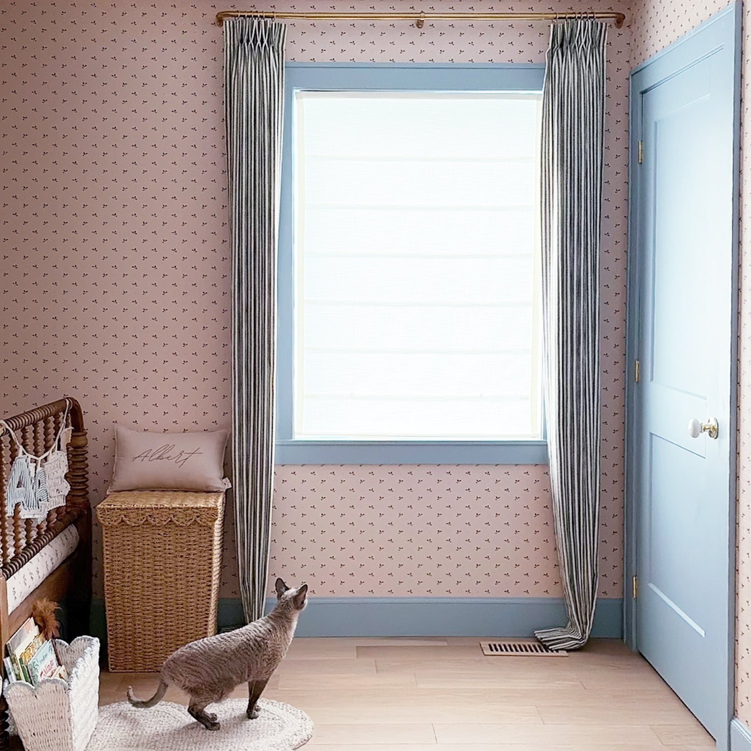 Clarissea Linen Fine Stripe Jacquard Light Filtering Drapery