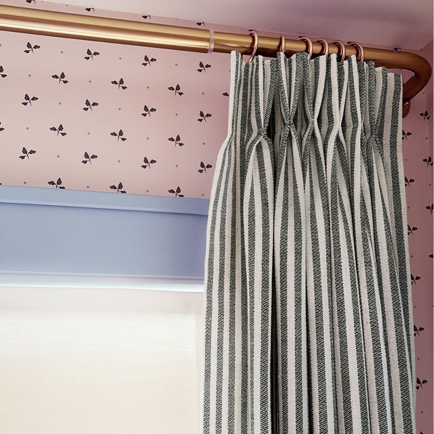 Clarissea Linen Fine Stripe Jacquard Light Filtering Drapery