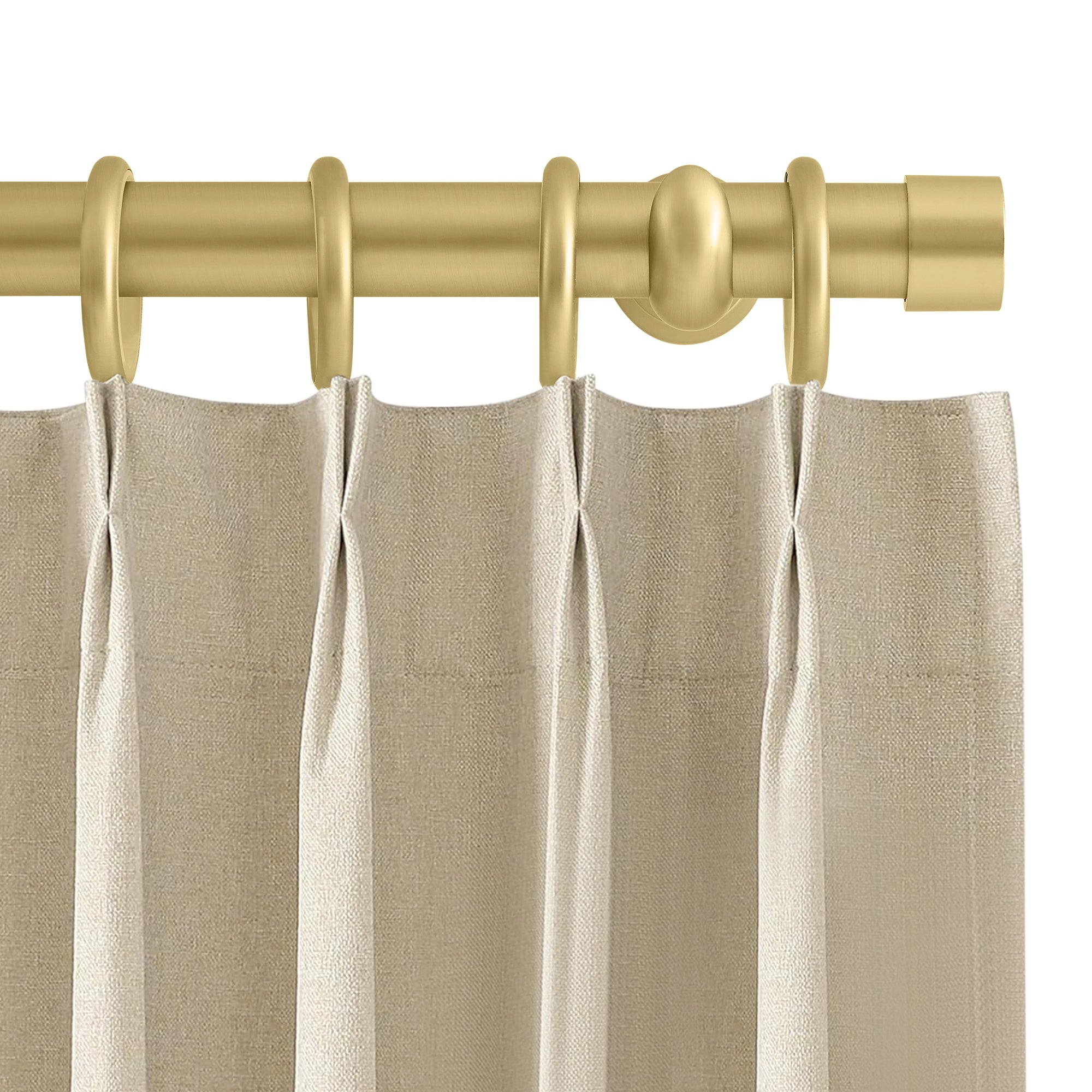 Collins Single Decorative Custom Curtain Rods Rods, detailed view showcasing the design and style of the decorative custom curtain rod