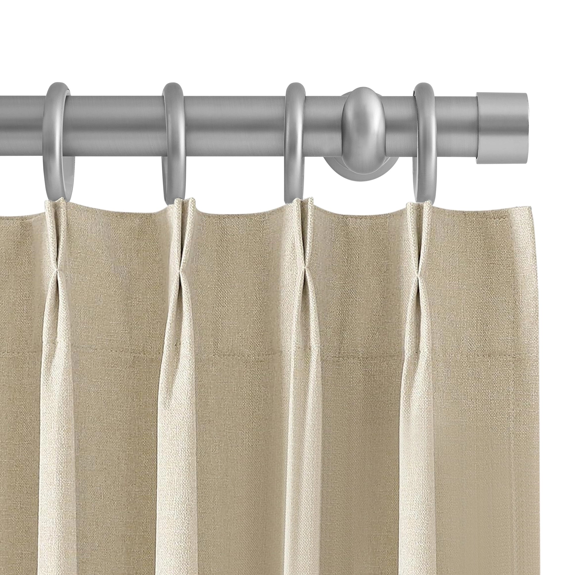 Collins Single Decorative Custom Curtain Rods Rods, detailed view showcasing the design and style of the decorative custom curtain rod