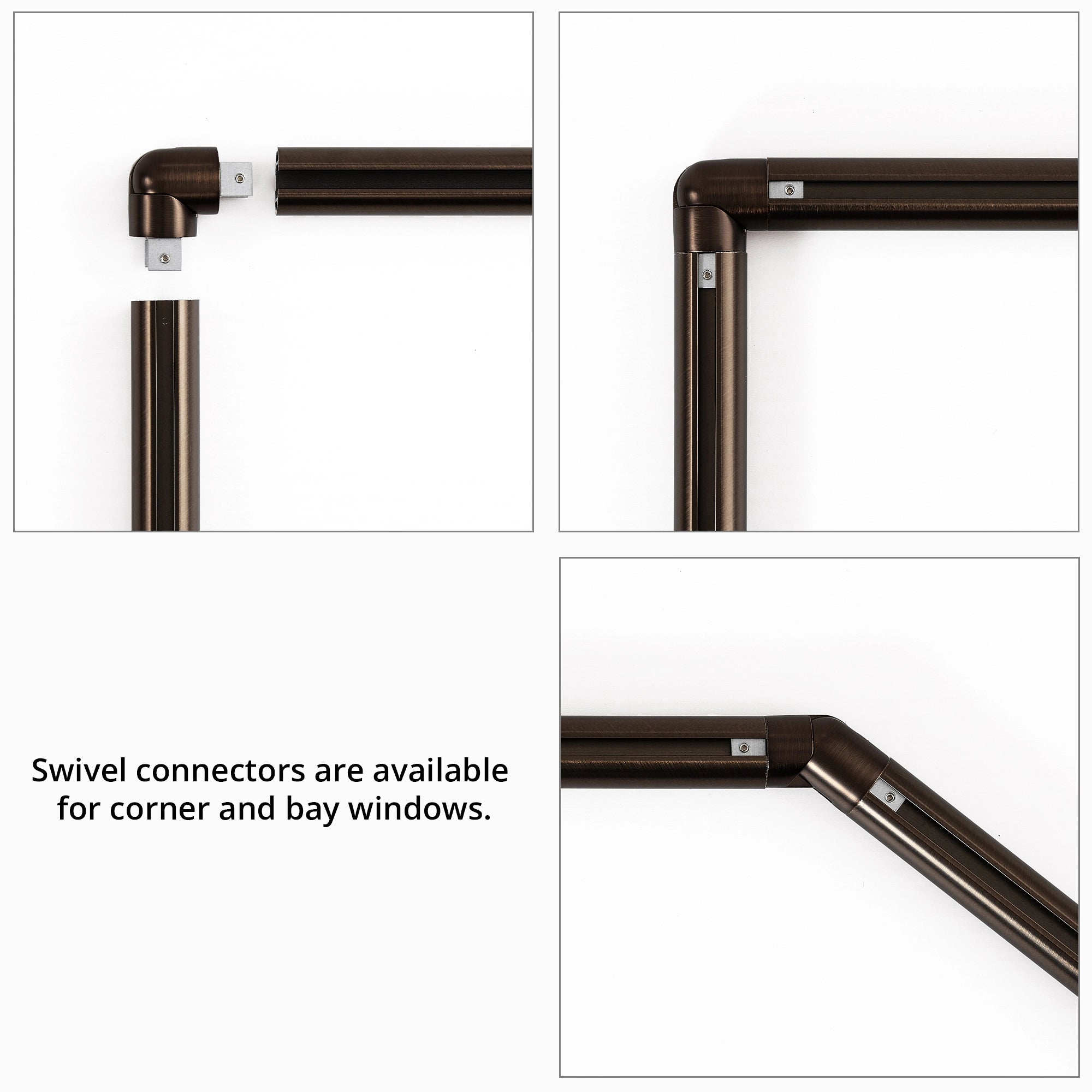 Darian Single Custom Traverse Curtain Rod, smooth horizontal movement and effortless operation
