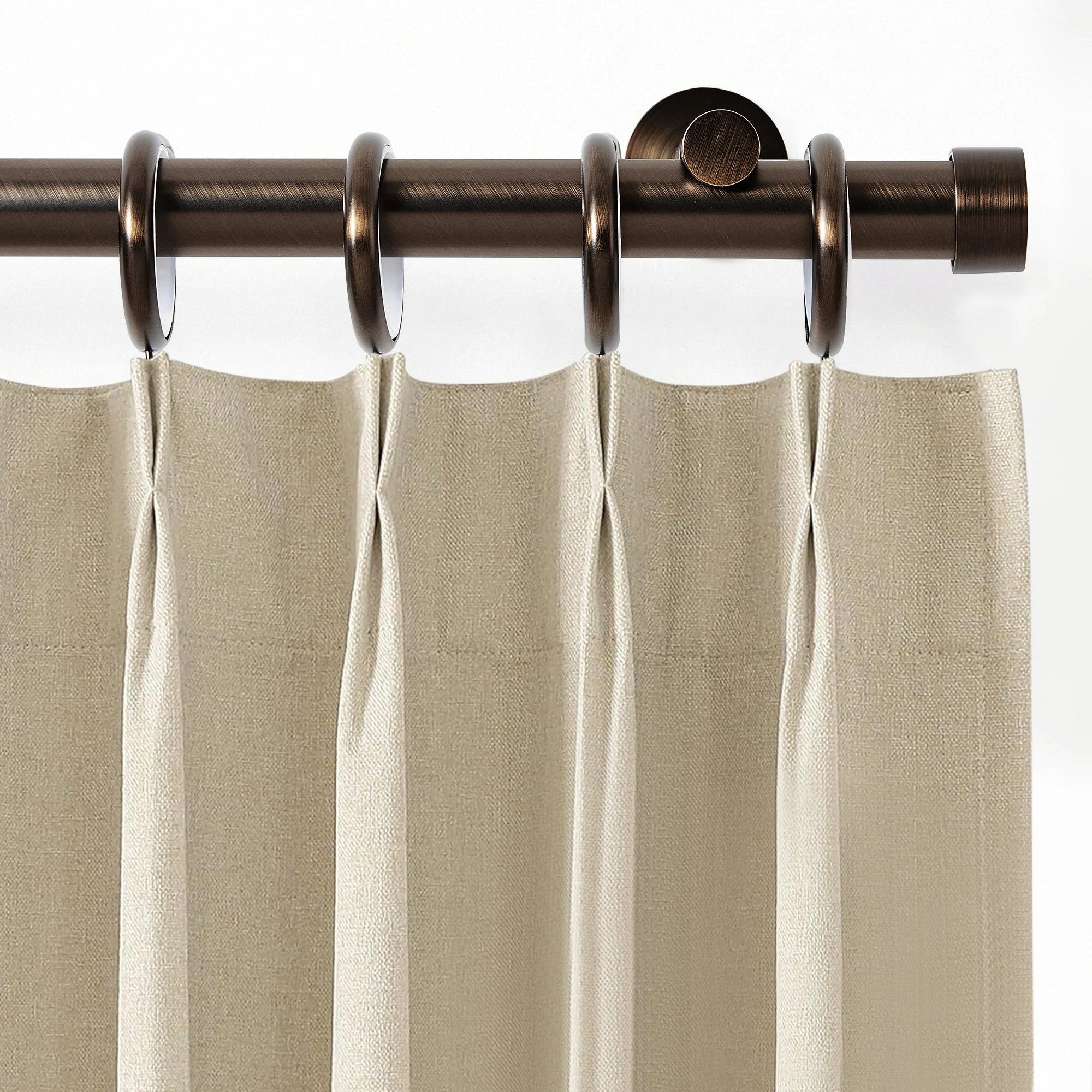 Darian Single Custom Traverse Curtain Rod, smooth horizontal movement and effortless operation