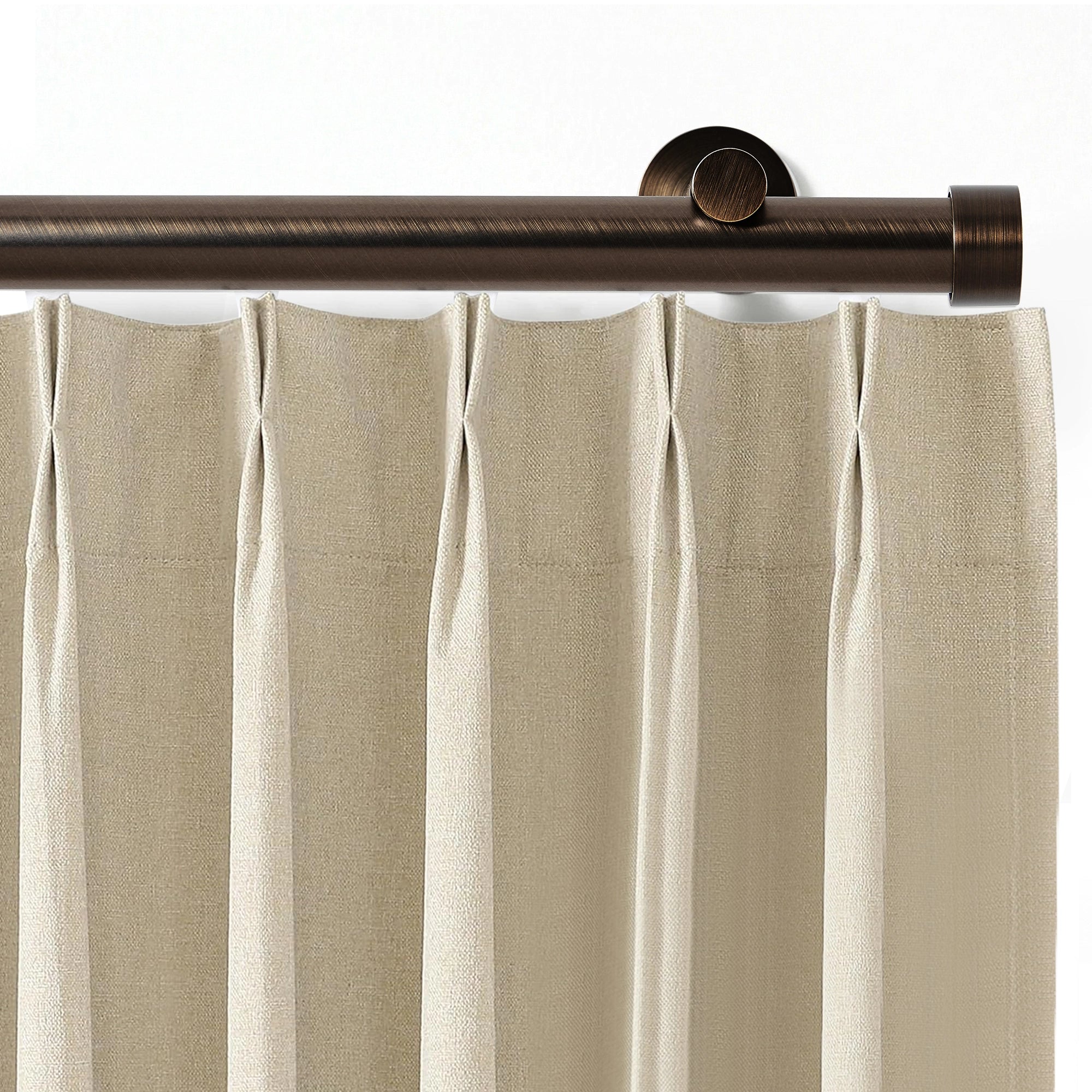 Darian Single Custom Traverse Curtain Rod, smooth horizontal movement and effortless operation